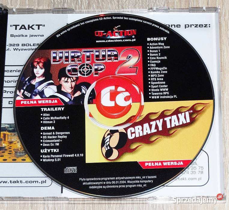 Gry Wizards Warriors Crazy Taxi Virtua Cop z śląskie Gliwice sprzedam