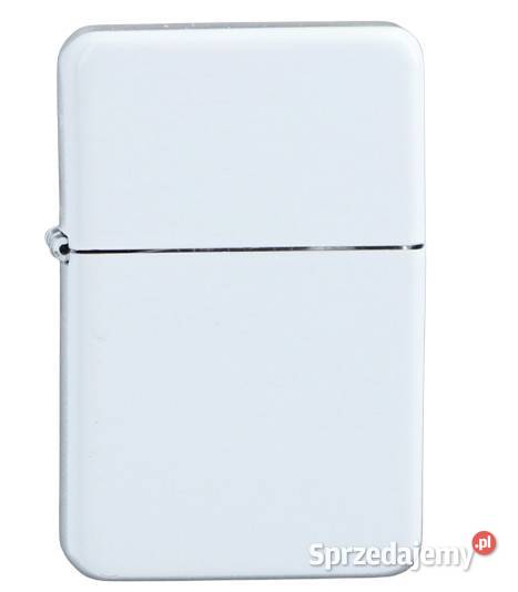 Biała Zapalniczka Benzynowa bez Wzorów w