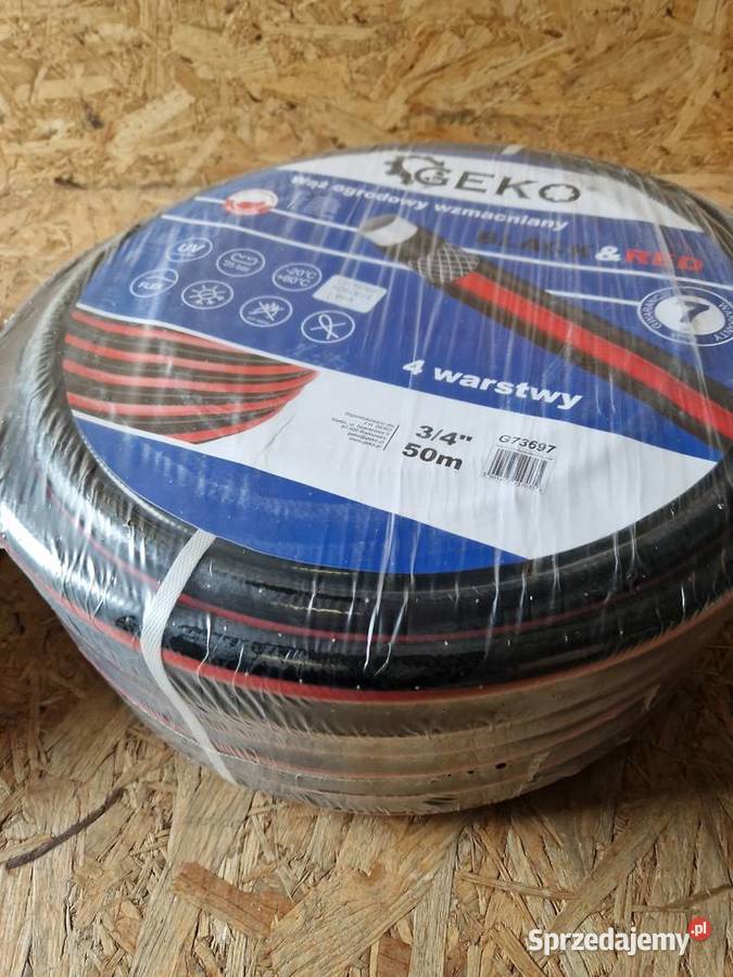 GEKO 4warstwowy wąż ogrodowy 34 50m z serii Głogowa
