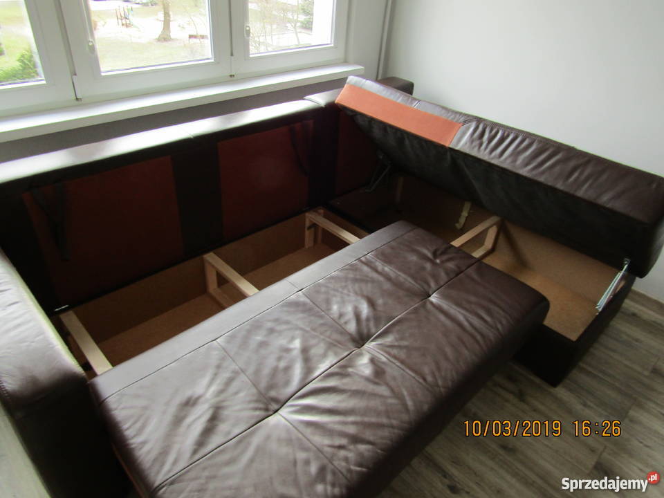 Narożnik skórzany rogówka kanapa sofa skóra z kujawsko-pomorskie