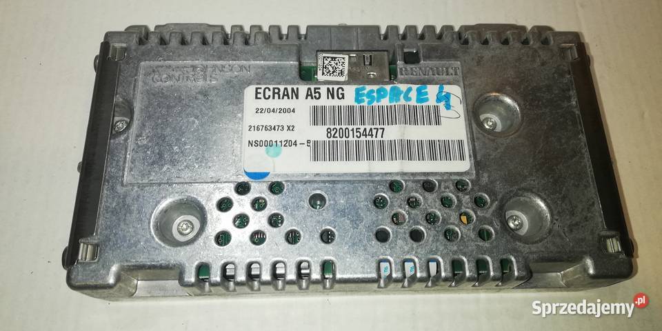 monitor LCD nawigacji GPS Renault Espace 4