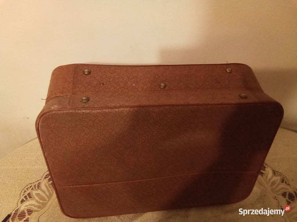 Walizka PRL lata 80te brązowa Warszawa