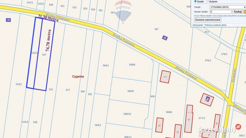 Działka rolna z Warunkami Zabudowy na sprzedaż Cyganka