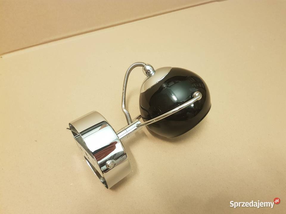 Kinkiet ścienny KULA KULKA CZARNA do łazienki