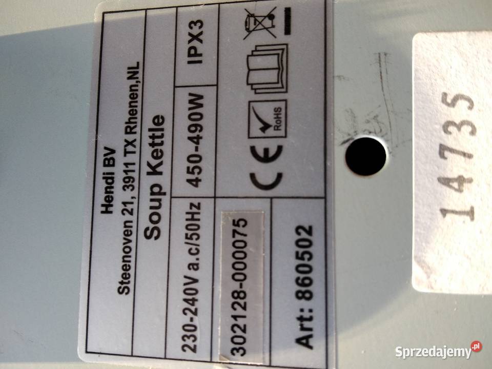 Profesjonalny kociołek do gotowania HENDI 860502 Kociołki Gniezno sprzedam