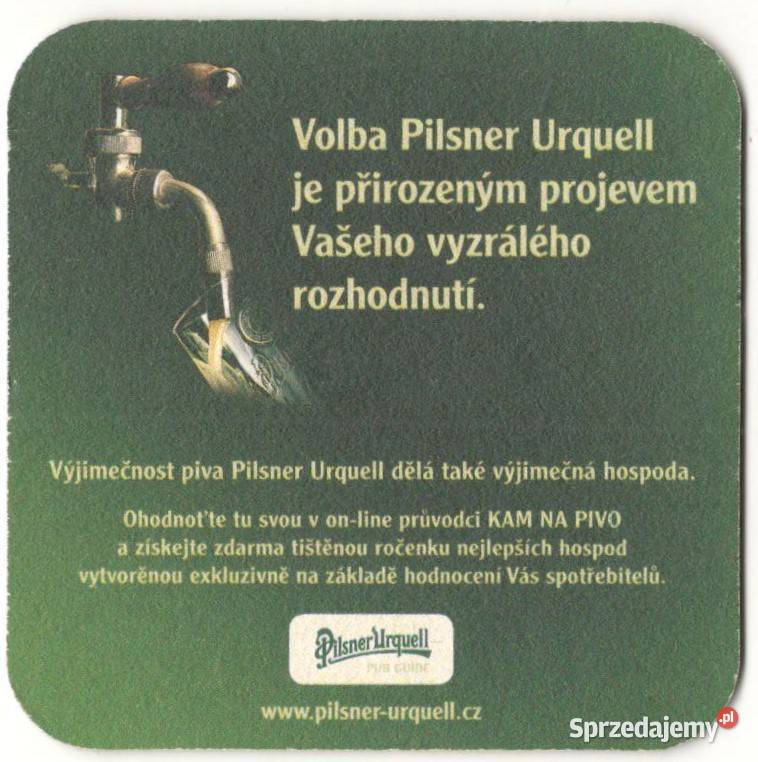 Pilsner Urquell podstawka do piwa 1 Birofilistyka Gliwice