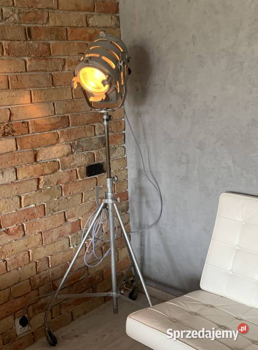 Oświetlenie teatralne PRL lampa Vintage loft