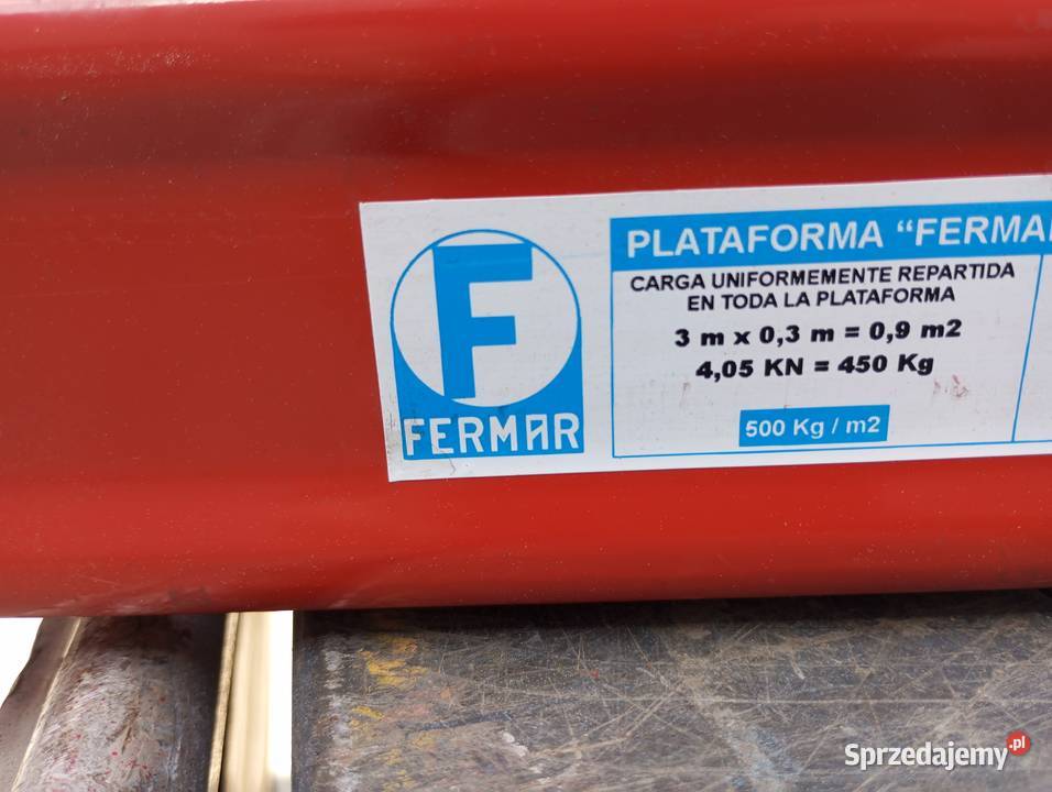 Rusztowanie Hiszpańskie metalowe szerokie 6 m Radomyśl Wielki sprzedam