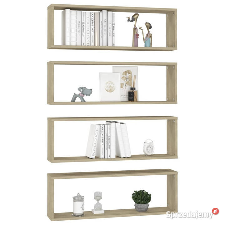 Półki ścienne kostki 4 dąb sonoma 80x15x265 mazowieckie Warszawa sprzedam