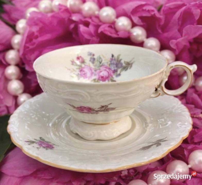 Porcelana zdobiona motywem róż Pabianice