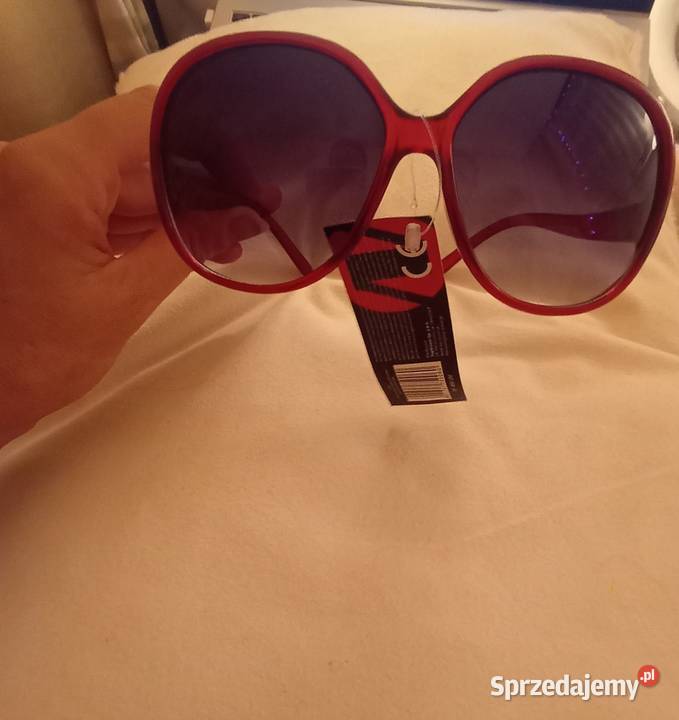 Czerwone okulary przeciwsłoneczne muchy Nowe Filtr UV-400 kat. 2  Kraków