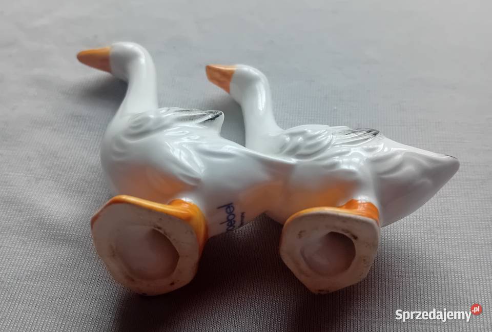 Porcelanowa figurka dwie gęsi Goebel Koźminek