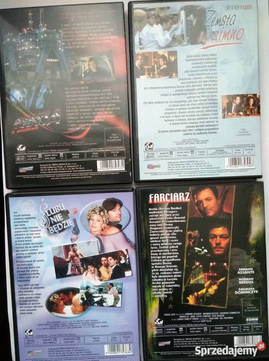 Zestaw 4 filmów na DVD Filmy mazowieckie Warszawa