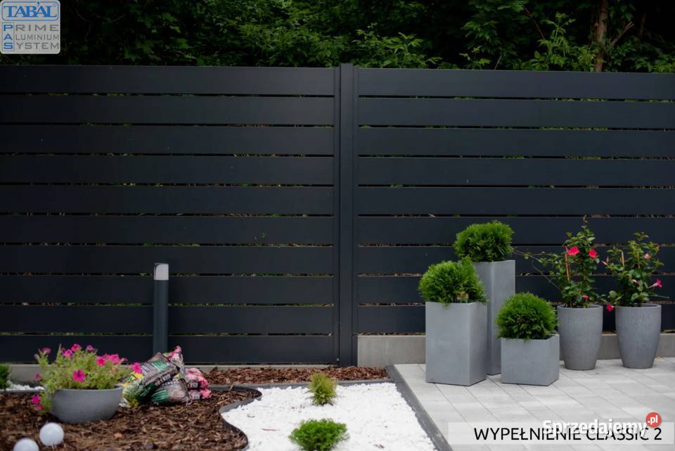 Nowoczesne ogrodzenia ALUMINIUM poziome pionowe metal Lublin