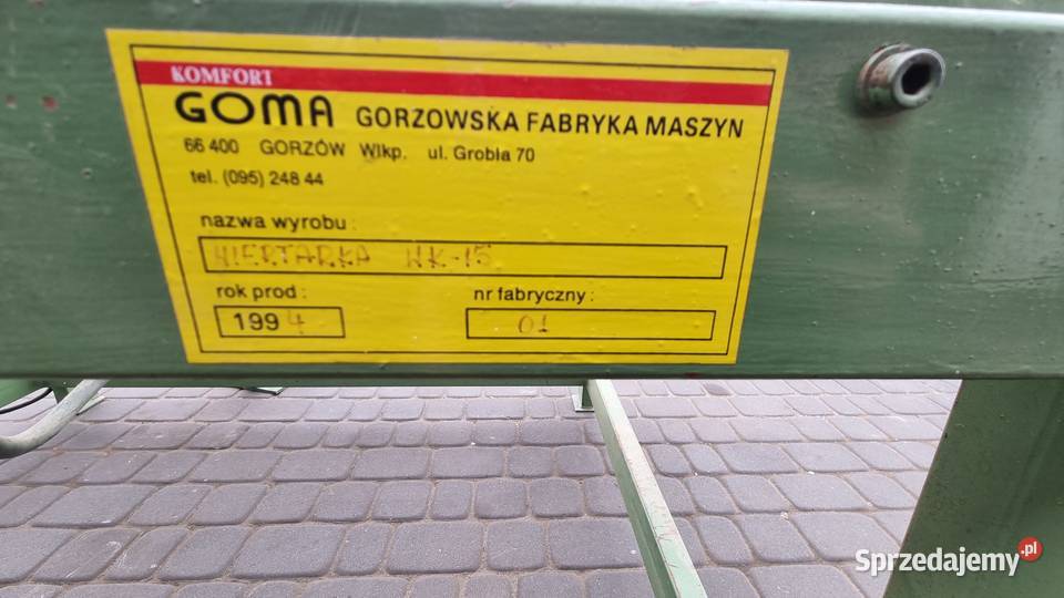Wiertarka wielowrzecionowa GOMA WK15 Karsin sprzedam