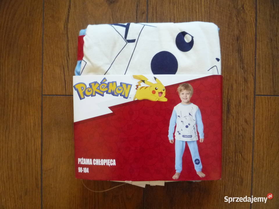 Nowa Piżama 98104 Niebieska dwuczęściowa Pokemon 3 lata+ Szczecin