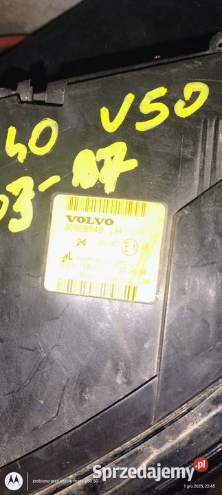 Reflektor lampa lewy przód Volvo V50 lewe Lubin