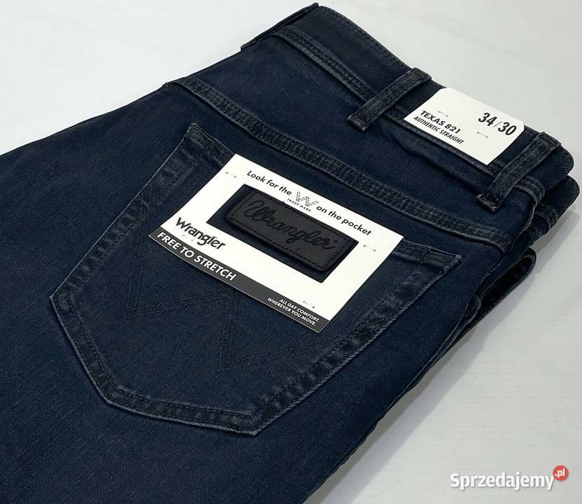 Spodnie męskie jeansy Wrangler Texas 821 Rozmiar XL pomorskie sprzedam