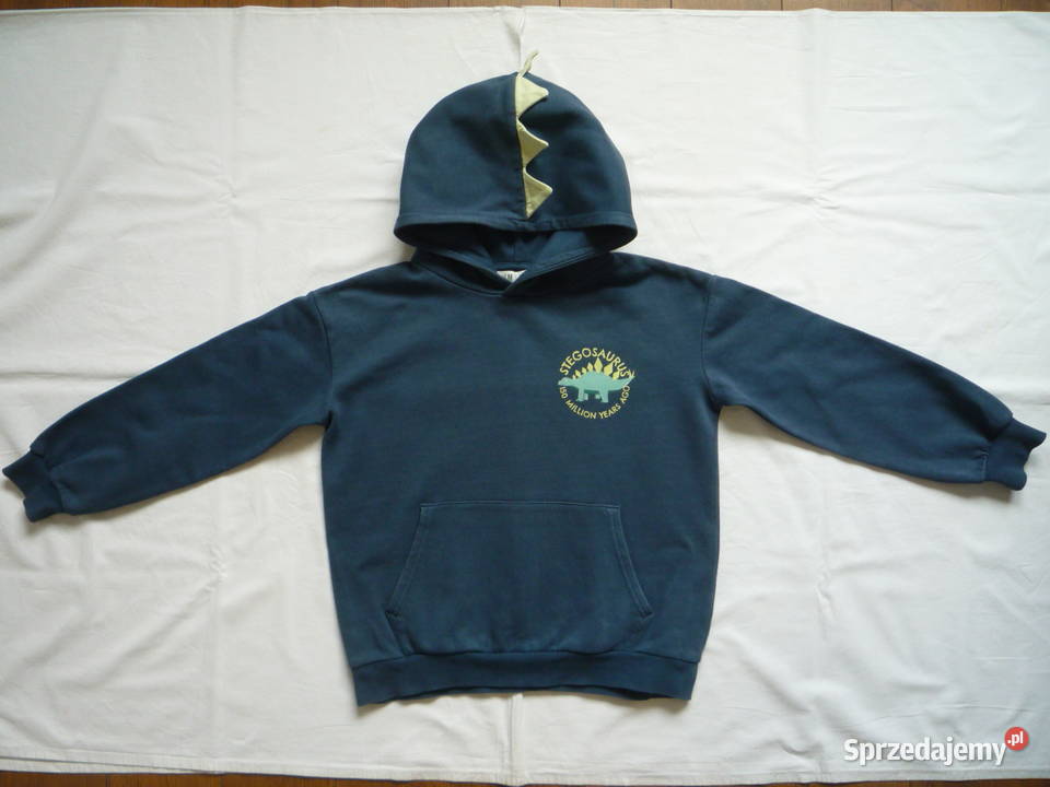 HM 134 Granatowa Bluza dresowa kangurka Dinozaur Szczecin