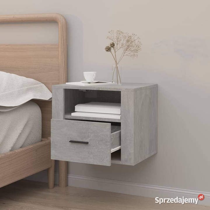 Szafka nocna wisząca 50x36x40 szarość betonu Warszawa