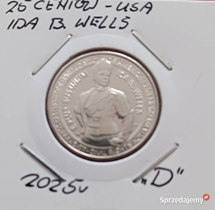 25 Centów USA Ida B Wells 2025 r men D mennicze Konin