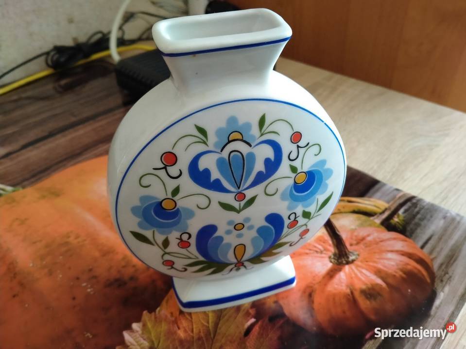 Wazon Kaszubski porcelana Lubiana PRL ceramika
