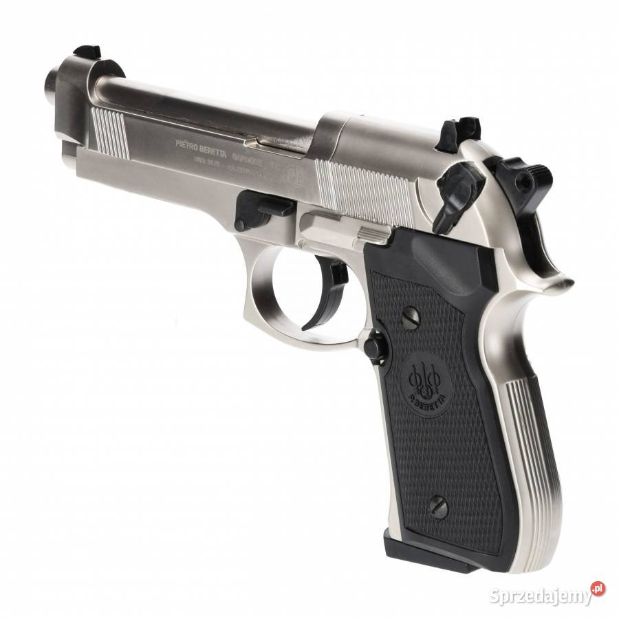 Pistolet wiatrówka Beretta M92 FS nikiel 45 mm wielkopolskie Trzcianka sprzedam