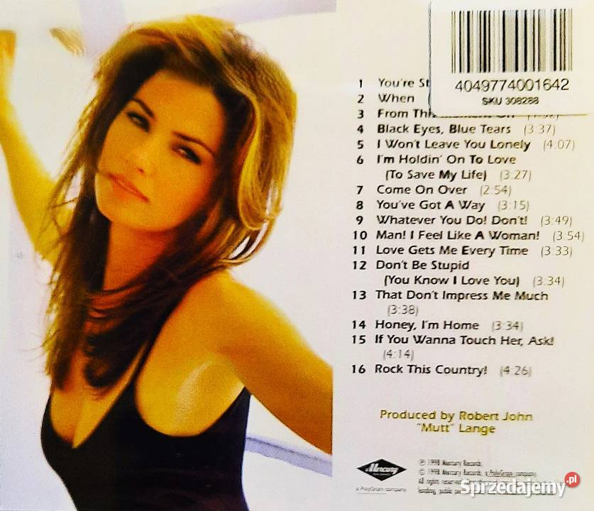 CD Nowa Wspaniały CD SHANIA TWAIN Album Come On 1 płyta