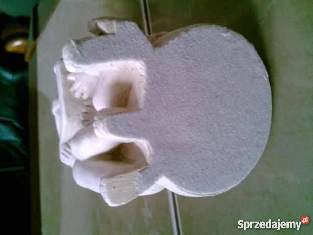 Antyk świecznik z aniołkami Rękodzieło Janów Lubelski