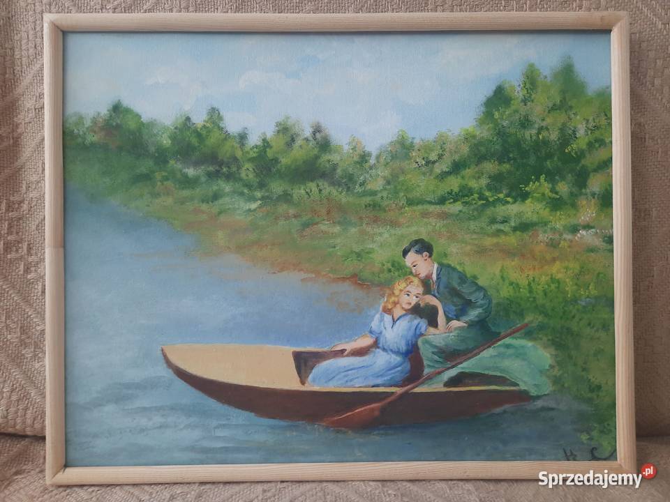 Obraz olejny ręcznie malowany kwiaty 40x50 Malarstwo Poznań