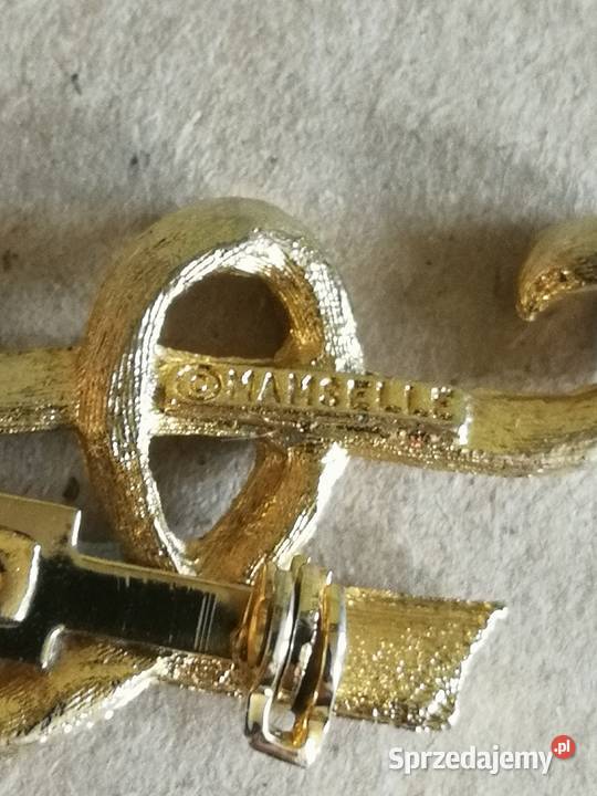 Broszka vintage MAMSELLE litera A USA lata 6070 Szczecin