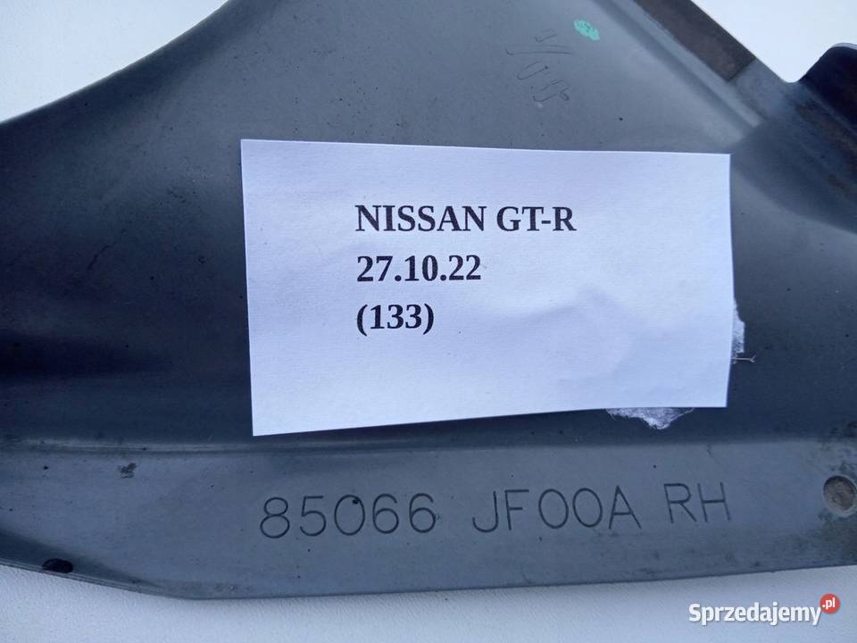 RAMKA OSŁONA ZDERZAKA PRAWA PRZÓD NISSAN GTR GTR Karoseria wielkopolskie Nowy Tomyśl
