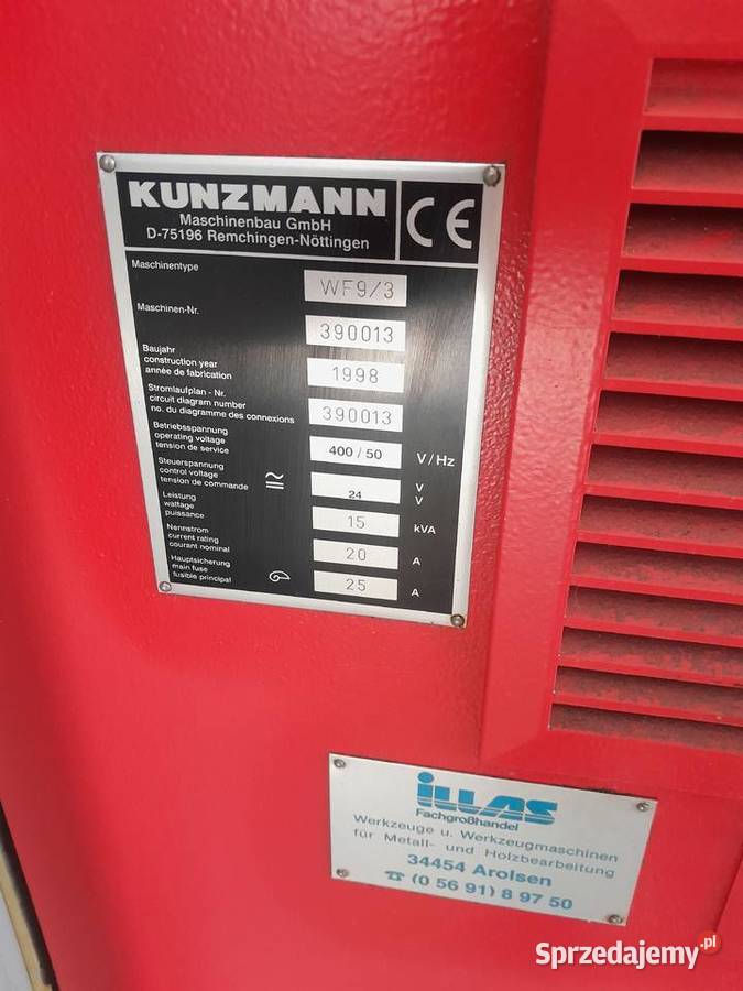 Frezarka CNC Kunzmann 93 Heidenhain 310