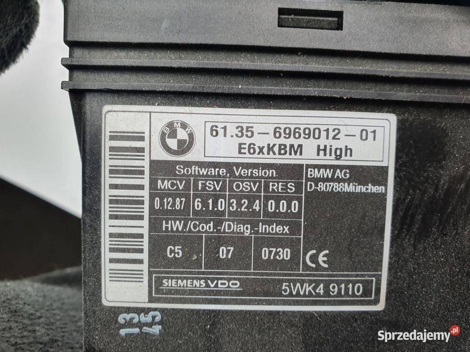 MODUŁ BMW E61 5WK49110 osobowe Lipno