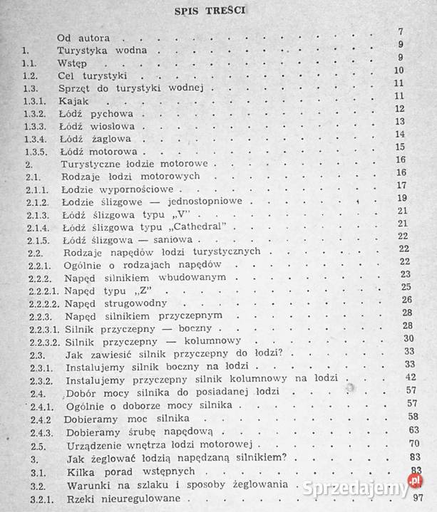 Turystyka motorowodna wtajemniczonych Tadeusz sprzedam