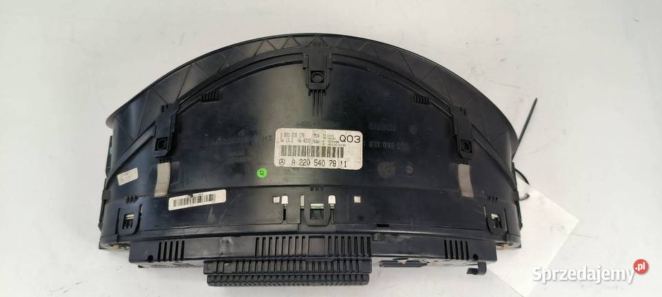 LICZNIK ZEGAR MERCEDES SKLASA W220 A2205407811 Motoryzacja Lipno