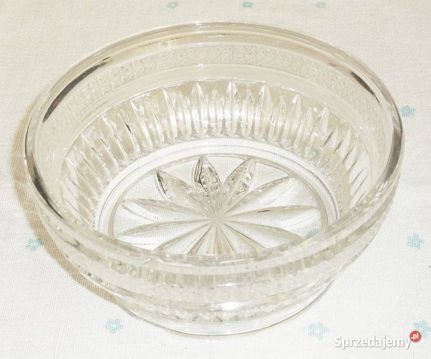 Miseczka szklana bezbarwna szkło prasowane sprzedam