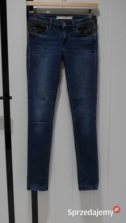 Wrangler świetne spodnie rurki 34 XS Inny materiał Wrocław
