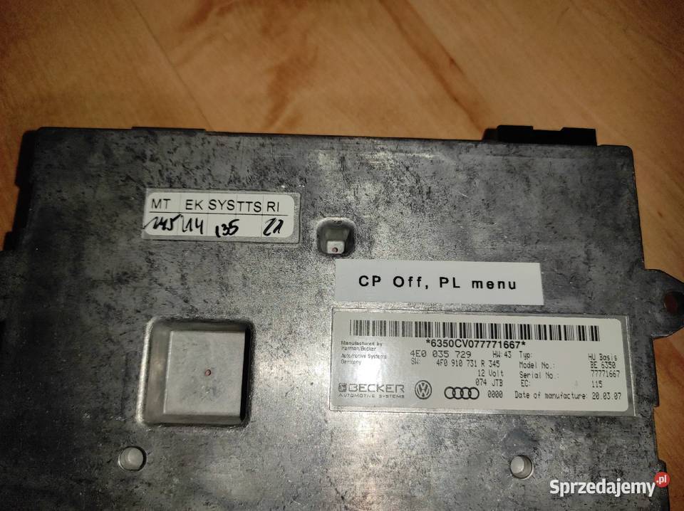 MMI2G 4F0910731R 4E0035729Audi A8 A6 A5 A4 Q7CP Części samochodowe Radlin sprzedam