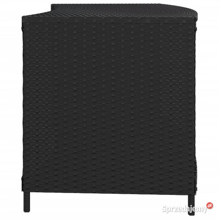 Szafki 2 czarne polirattan WM362264 sprzedam