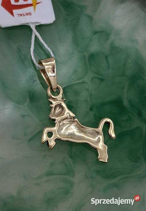 25 Wisiorek Złoty 585 Znak Zodiaku BYK Z1170 wielkopolskie