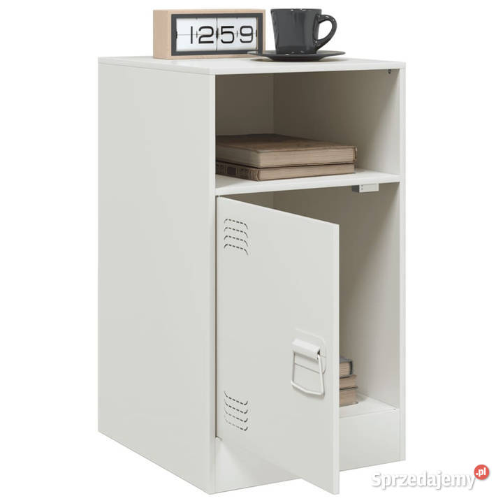 Szafki nocne 2 białe 345x39x62 stal WM841774 Warszawa