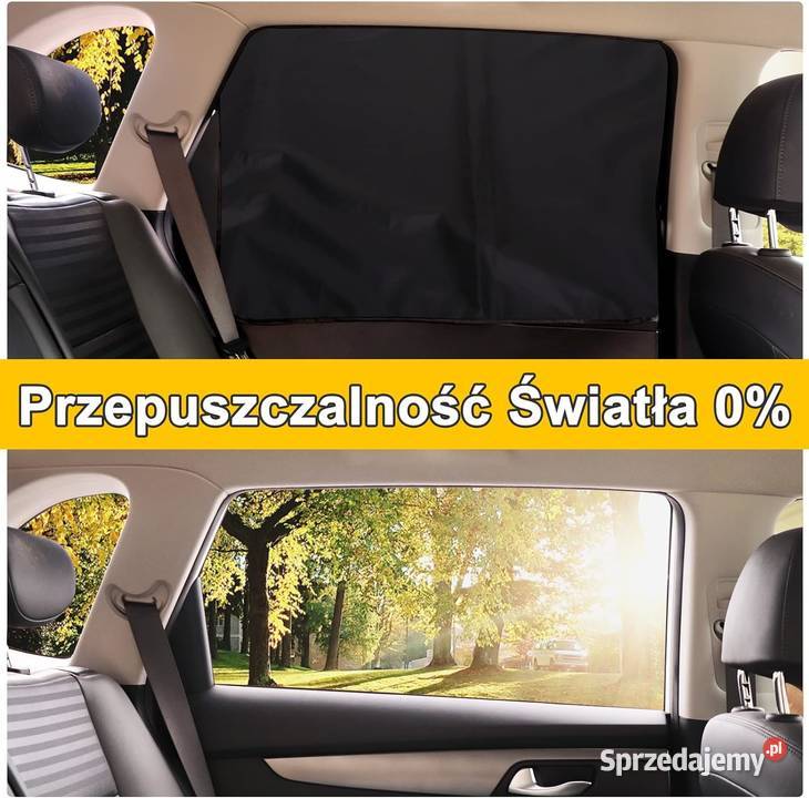 OSŁONY NA SZYBY DO AUTA magnetyczne UV 2 SZTUKI Przeźmierowo