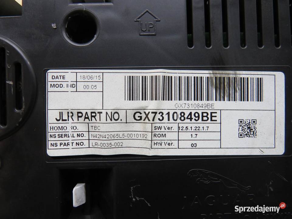 LICZNIK ZEGARY JAGUAR XE X760 GX7310849BE Części samochodowe