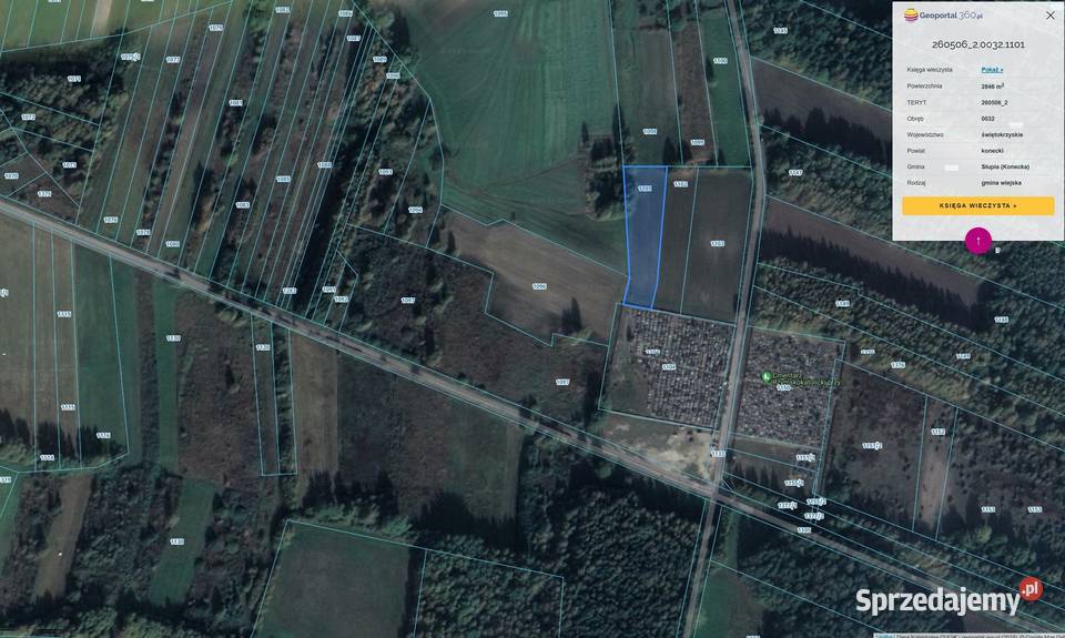 Działka 2845 m2 Pilczyca Świętokrzyskie