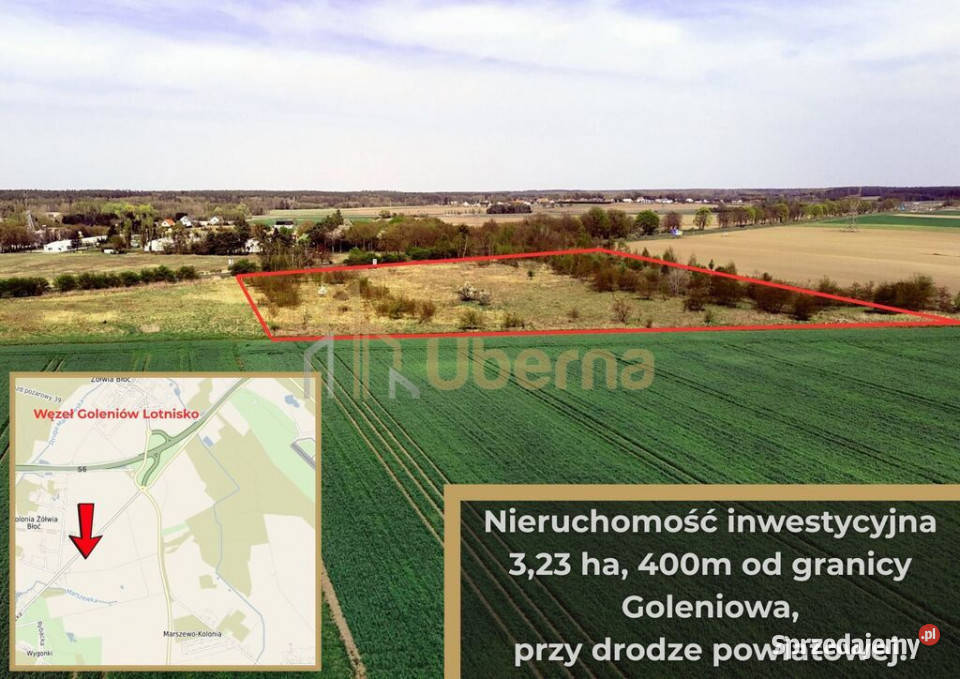 Działki inwestycyjne pod Goleniowem sprzedam