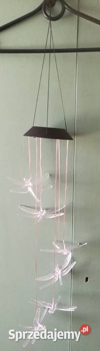 Dzwonki solarne LED wietrzne ważki