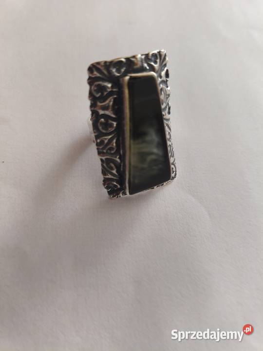 Pierścionek z Bursztynu srebro srebro Białystok