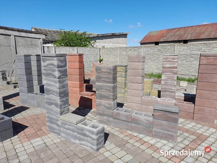 Bloczki Ogrodzeniowe Bloczek Ogrodzeniowy Szaro Żuromin