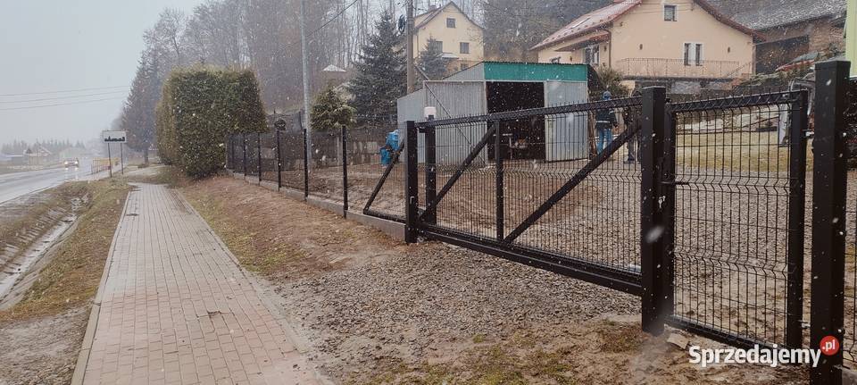 Brama przesuwna 3D ocynkowana i malowana małopolskie Gorlice